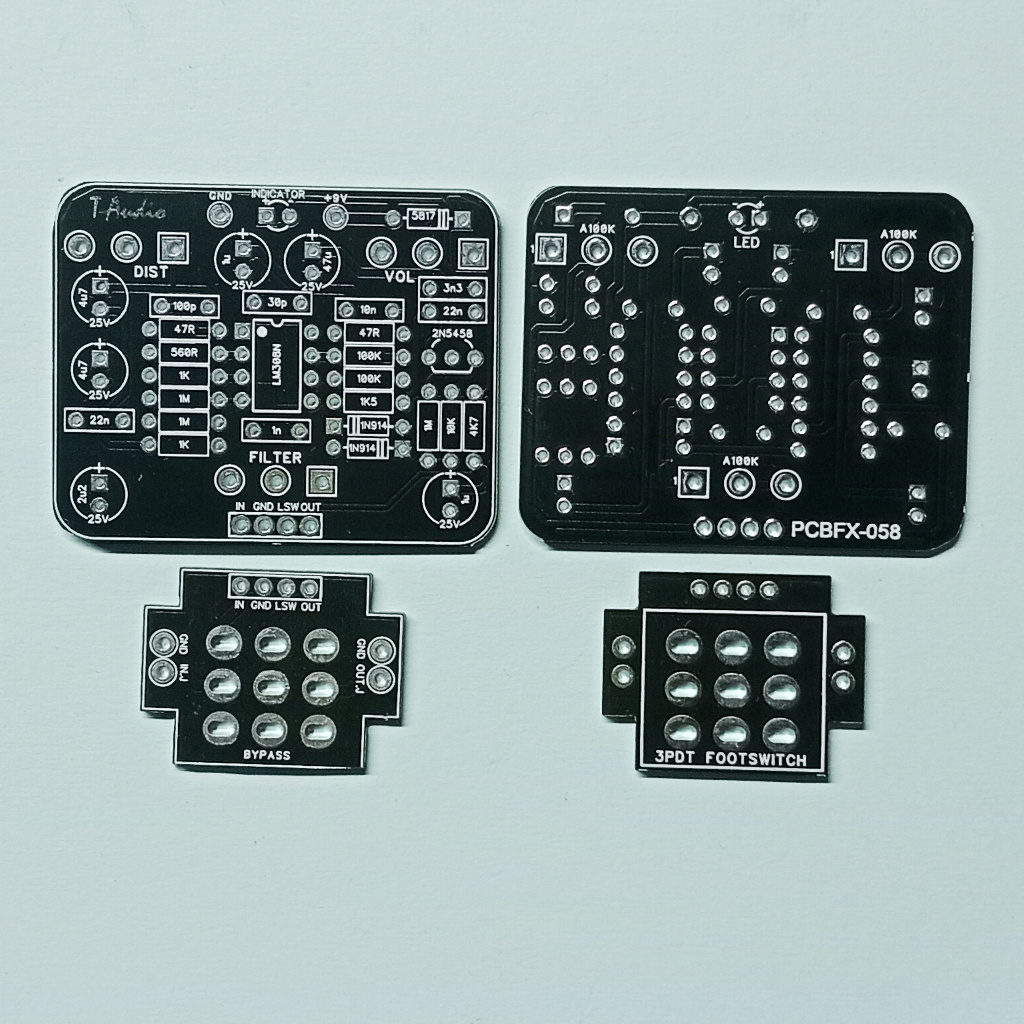 T-Audio PCBFX-058 Based On Proco RAT Distortion PCB Pedal Efek Gitar Distorsi