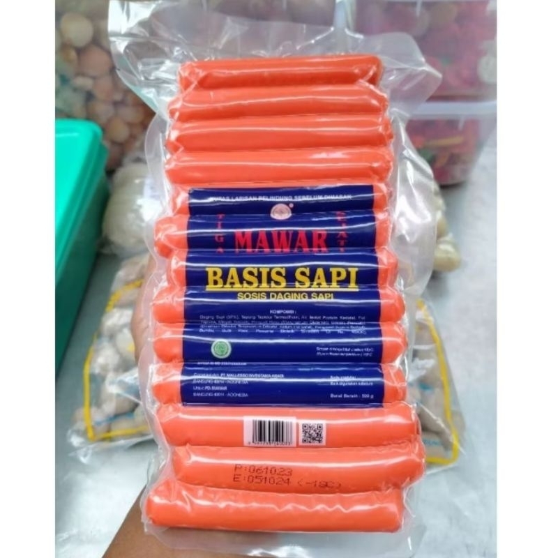 

Sosis Sapi Mawar Murah / Sosis Basis Daging Sapi Murah Isi 25pcs 500gr