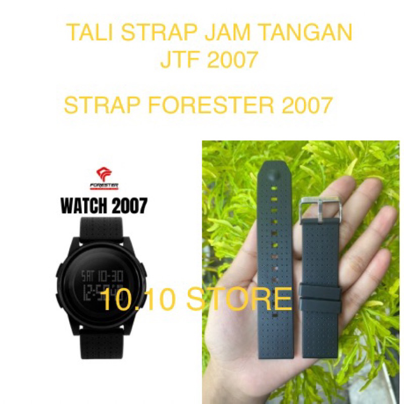 TALI STRAP JAM TANGAN JTF JTF2007 FORESTER JTF 2007 RUBBER STRAP JTF-2007