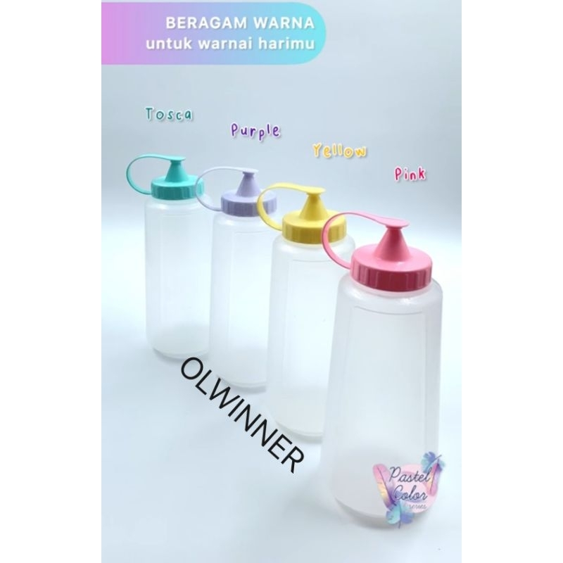 BOTOL KECAP PLASTIK 1000 ML/BOTOL SAUS PLASTIK/BOTOL BUMBU/BOTOL CAIR PLASTIK/PLASTIK KECAP MURAH/BO