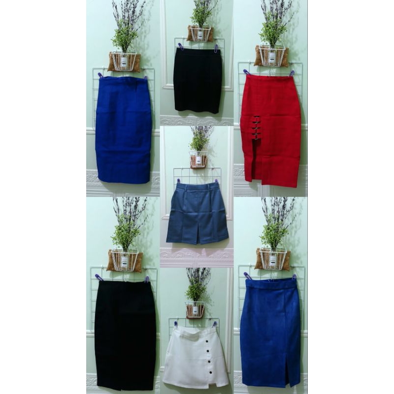 Rok Midi VB/Rok Pendek/Rok SMA Abu-abu/Preloved/Second21✨