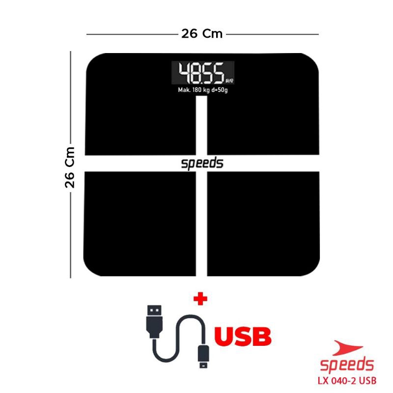 timbangan badan digital 180kg timbangan baterai dan charger