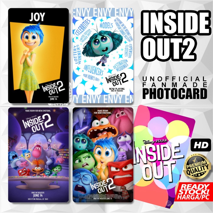 Photocard Inside Out Kartu Film Movie Photo Card Koleksi