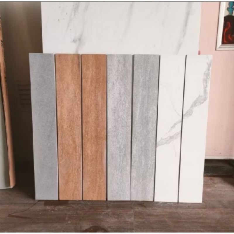 granit/keramik list plint dinding 10x60 Custom ukuran dan motif