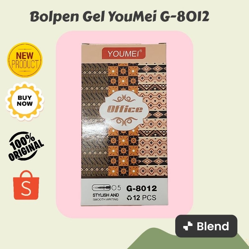 

Bolpen Gel Motif Batik YouMei G-8012