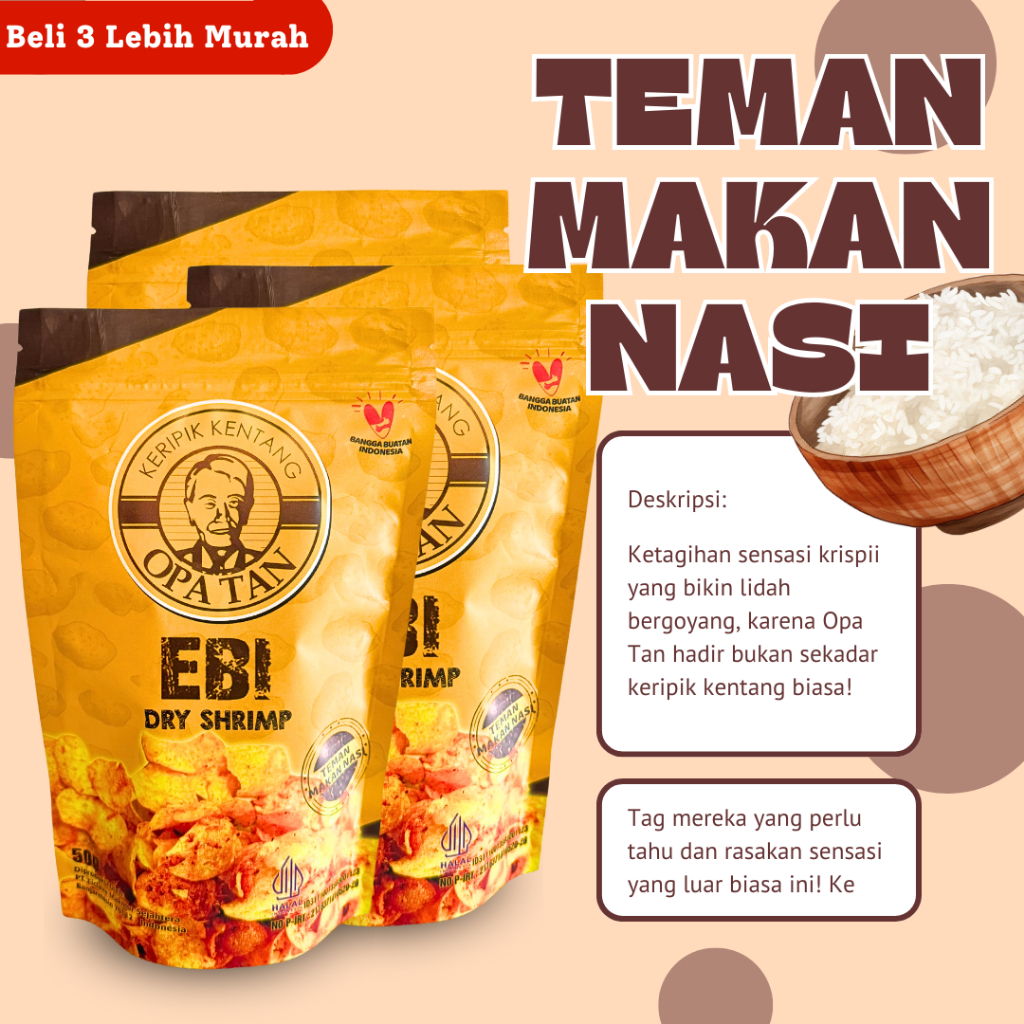 

Keripik Kentang Opa Tan 3 x 50gr