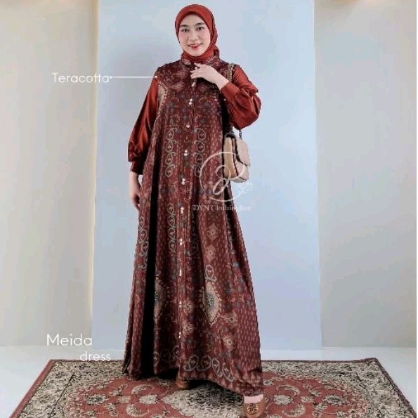 DYN - Meida Dress DYN CLOTHINGLINE Gamis Silk Premium