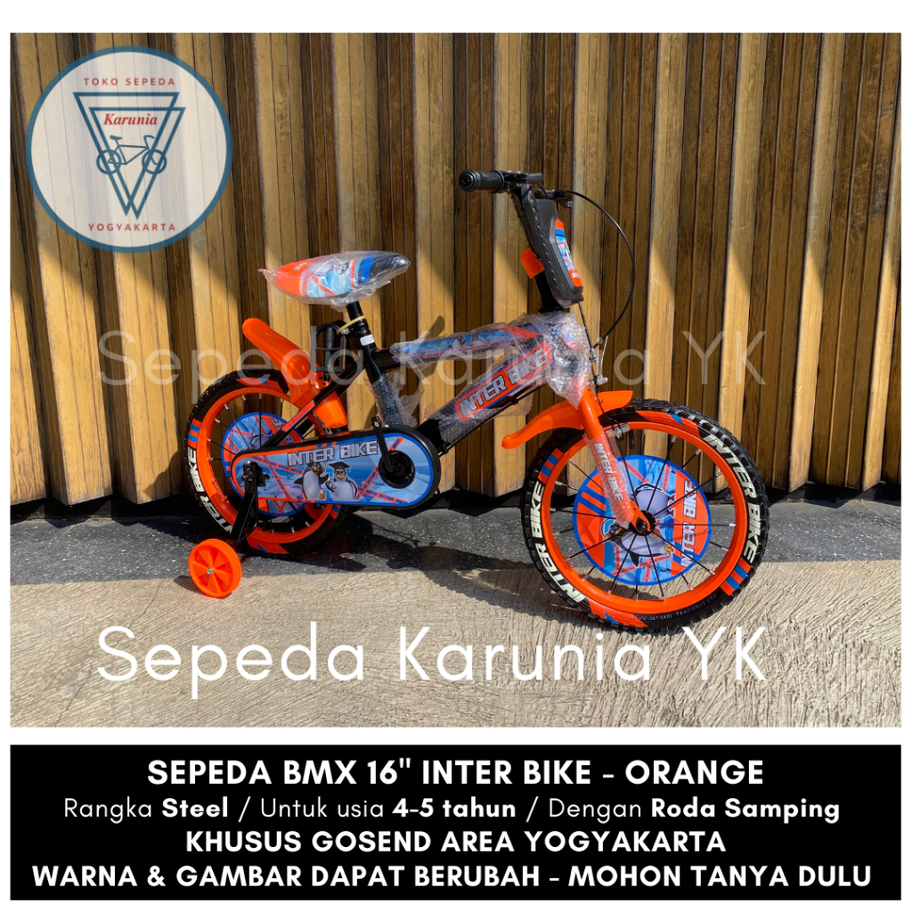 Sepeda Anak BMX Inter Bike / Interbike 16 inch | Sepeda Anak Laki laki