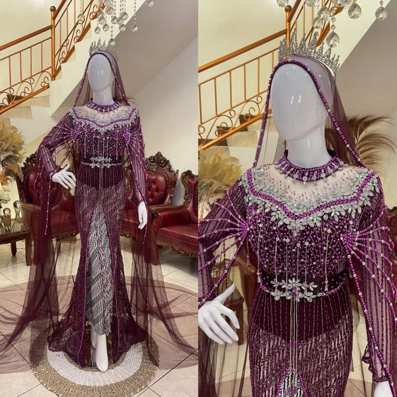 Kebaya akad belah | Kebaya akad pernikahan | Kebaya akad wanita