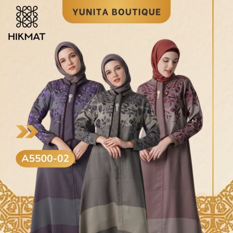 abaya hikmat a5500-02 (Diskon)
