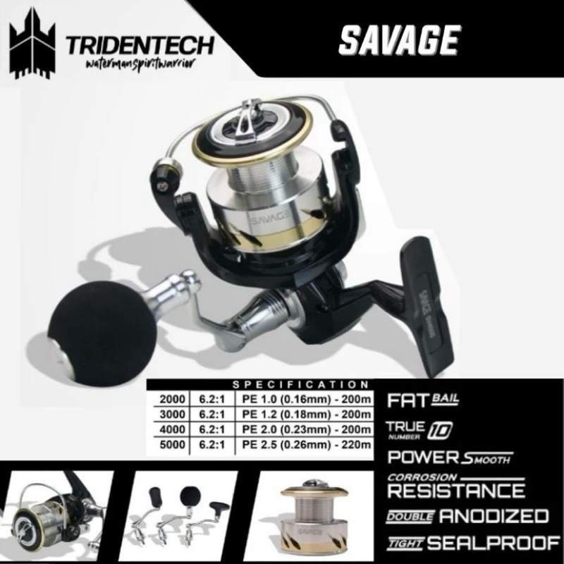 REEL SPINNING TRIDENTECH SAVAGE SV 2000~5000