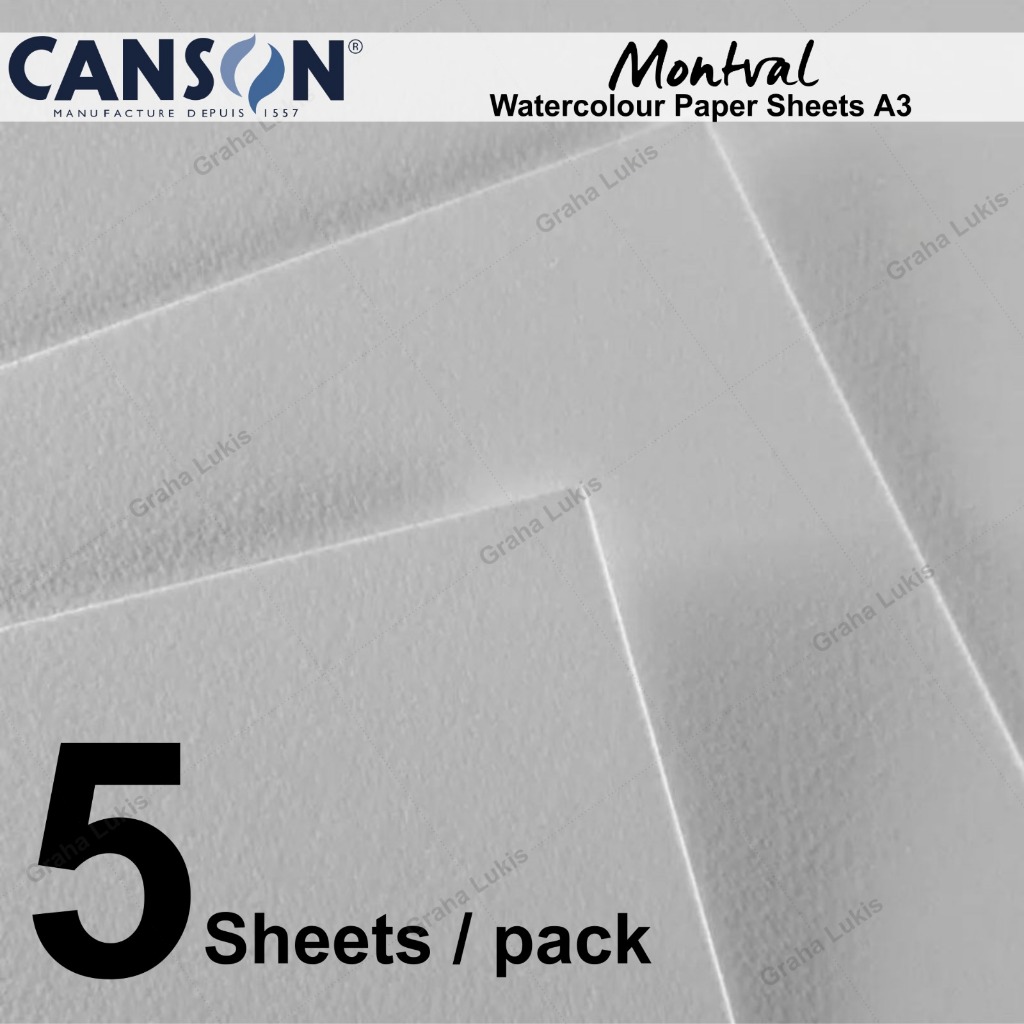 

Canson Montval A3 (Canson Aquarelle/Watercolor) - Kertas Cat Air