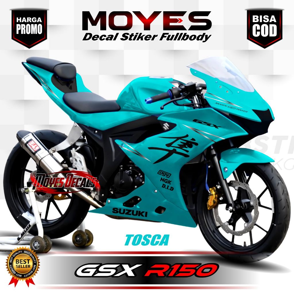 Decal Motor GSX 150R - Stiker Motor GSX 150R Fullbody Premium - Variasi Motor Suzuki GSX 150R POLOS