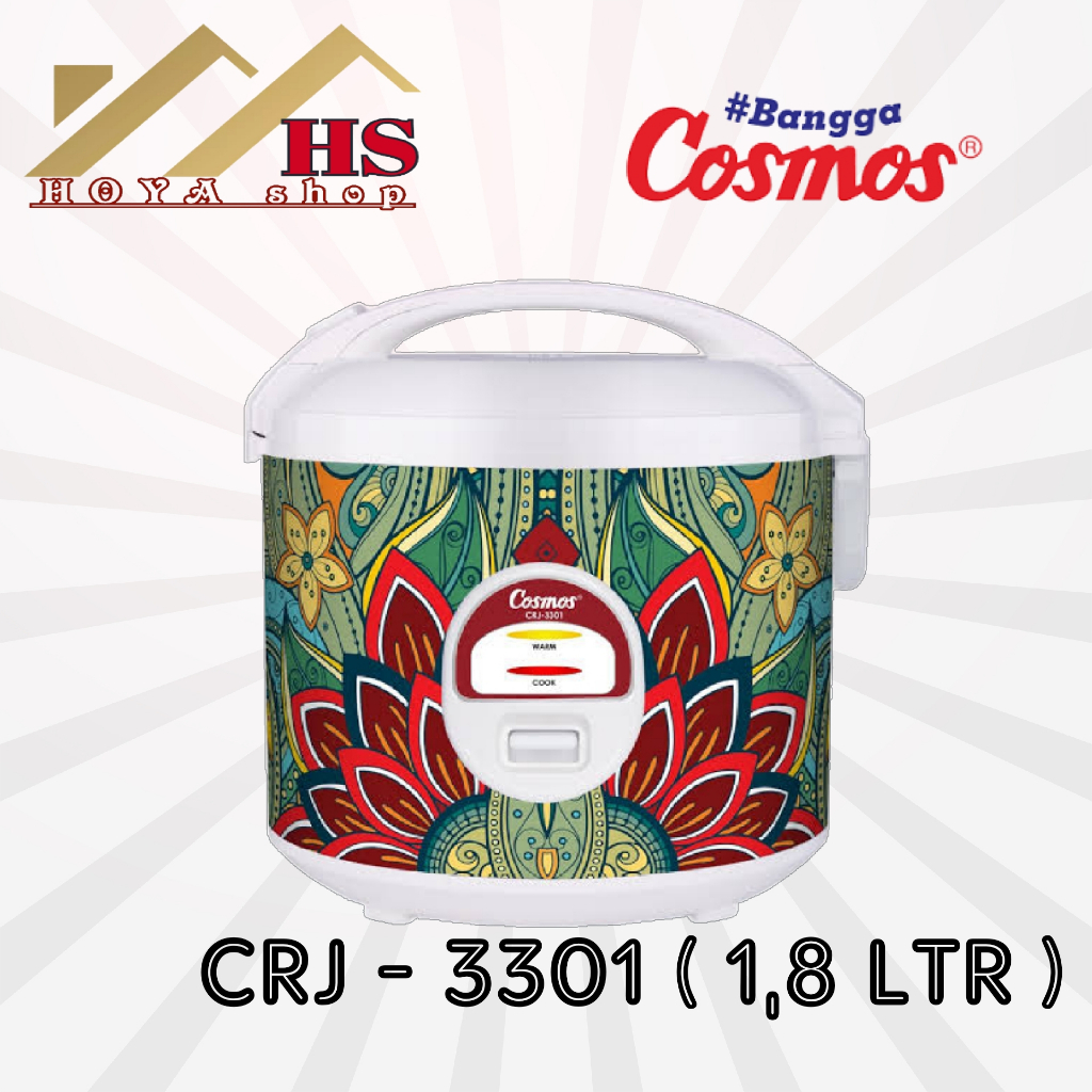 COSMOS magicom 1.8 liter CRJ 3301, rice cooker cosmos 3301, magic com