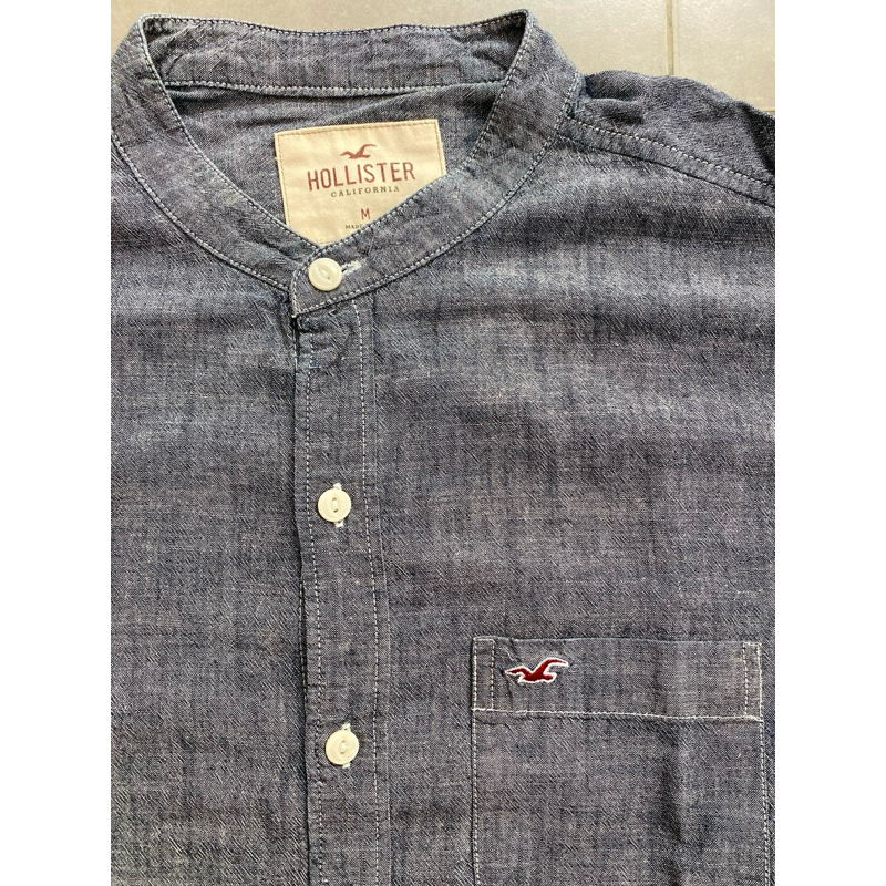 kemeja pria lengan panjang hollister