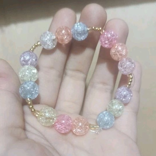 gelang manik kaca pecah newwarrl cute