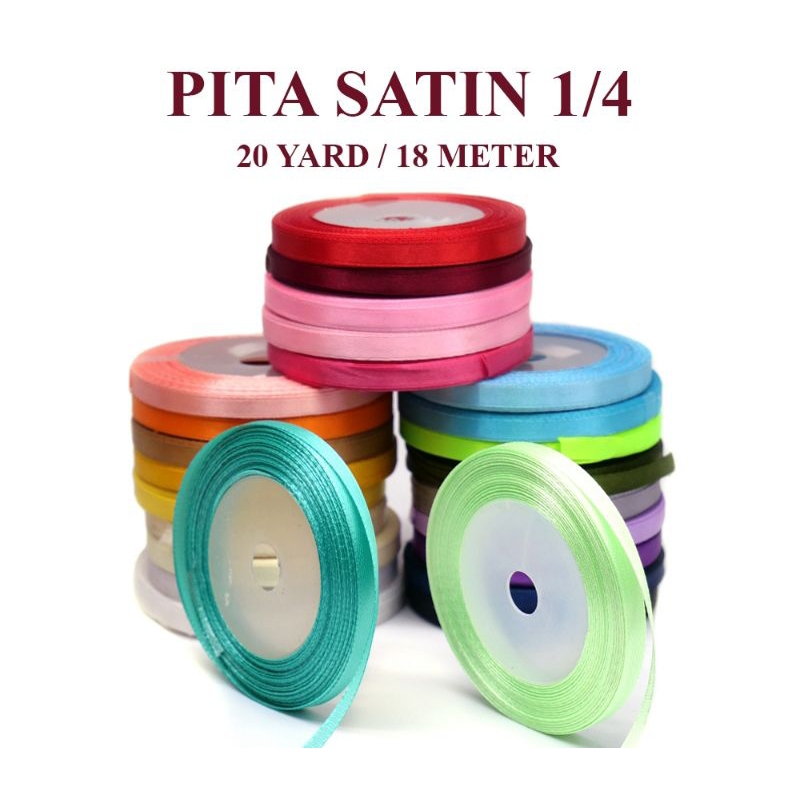 

Pita Satin 1/4"inch 20 Yard