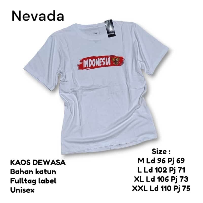 Kaos Nevada Dewasa Edisi Kemerdekaan Kaos Seragam Agustusan