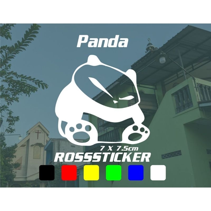 cutting sticker panda lucu - stiker timbul panda lucu
