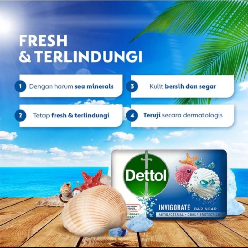 Dettol Sabun Batang 100gr Invigorate
