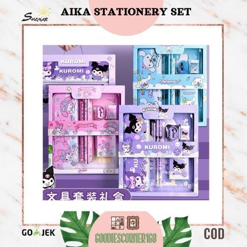 

BISA COD - ALAT TULIS / SET ALAT SEKOLAH / KOTAK PENCIL / AIKA STATIONERY SET / CRAYON / PENCIL / PENGGARIS / PELENGKAPAN ALAT TULIS