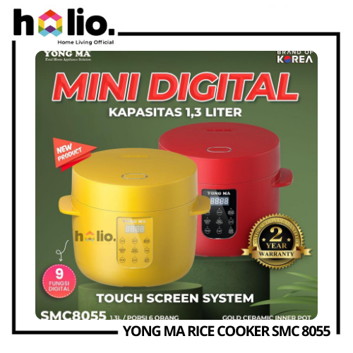 Holio YONG MA Rice Cooker Magic Com Digital Mini 1.3 Liter SMC-8055 / SMC8055