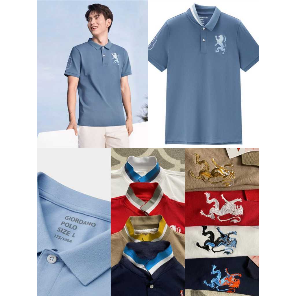 GIOR**NO POLO SHIRT PRIA BAHAN KATUN ADEM