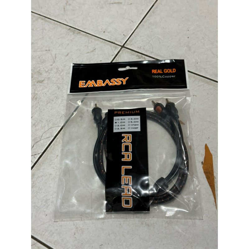 KABEL AUDIO RCA PANJANG 1M