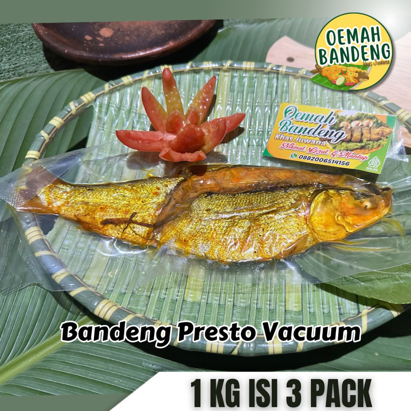 

PAKET 1 KG ISI 3 PACK BANDENG PRESTO VACUUM KHAS JUWANA | OEMAH BANDENG