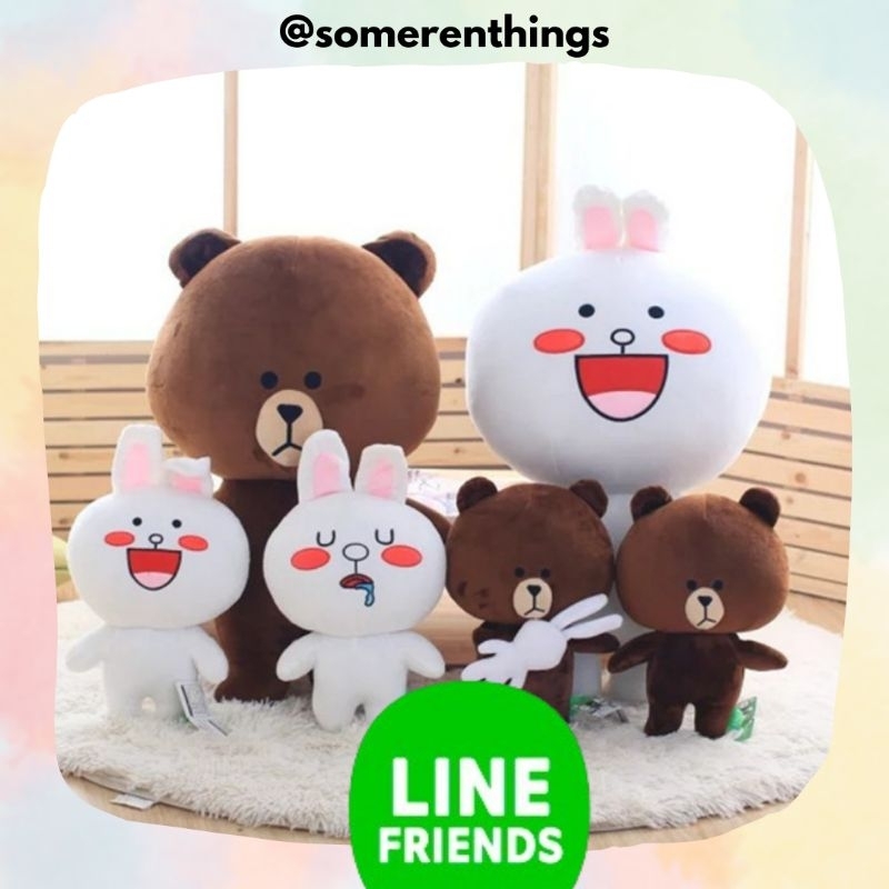 Boneka Line Friends | Boneka Brown Cony Sally dkk