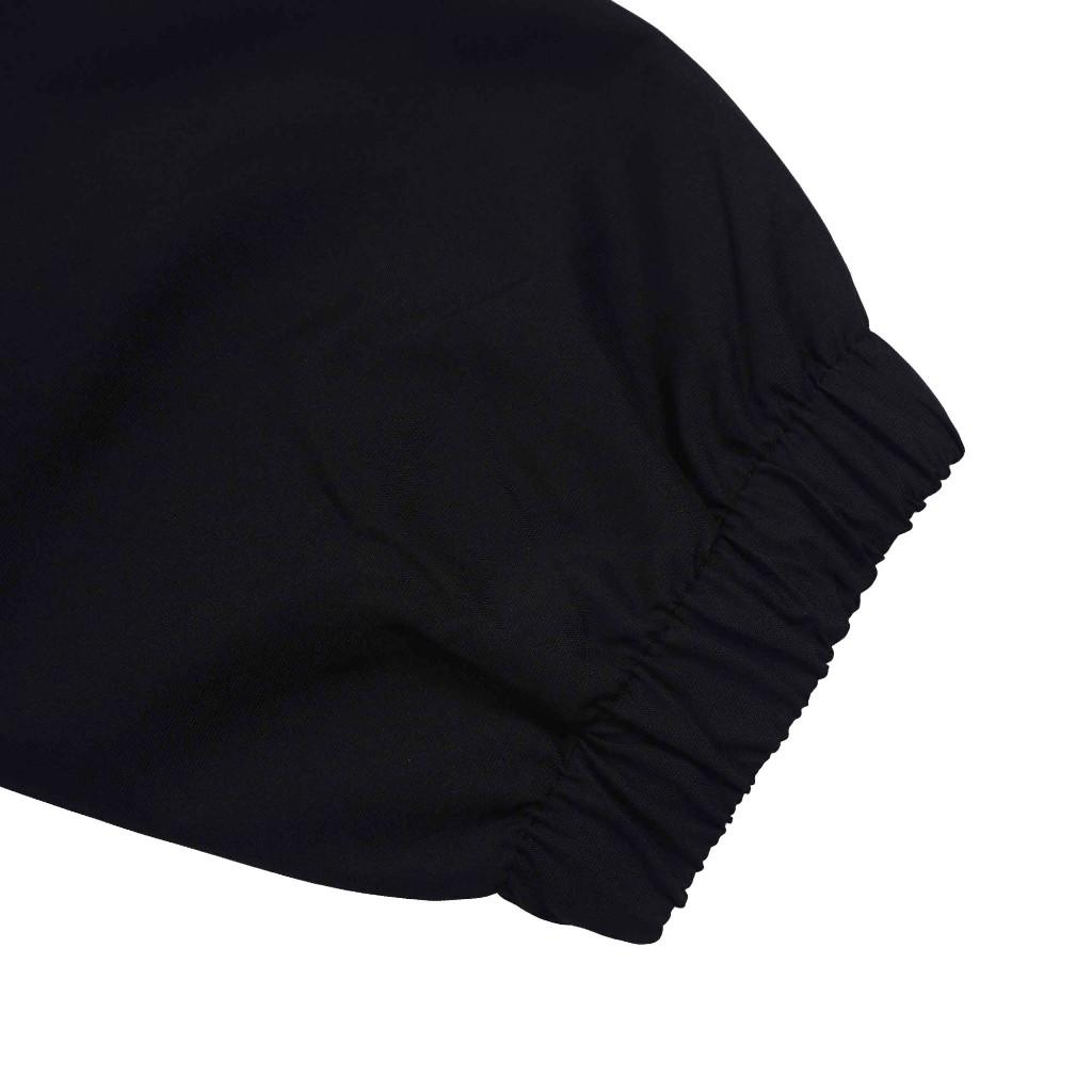 Troy Company Coach Jacket Black Circular - Jaket Pria Windbreaker Hitam WNN 2656