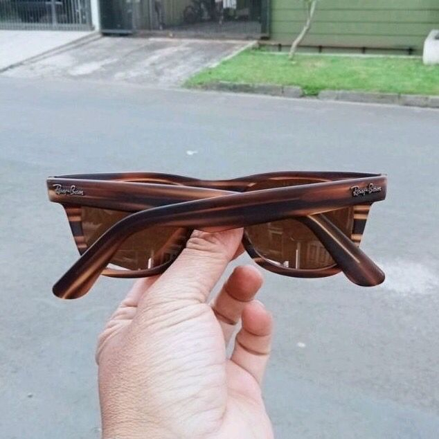 Kacamata Rayban Wayfarer Full Brown Original SECOND