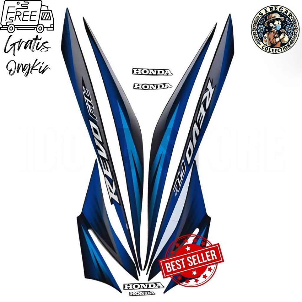 Striping Stiker List Body Standar Motor Honda Revo Fit 2012 Standar List Stiker Motor Revo Fit 2012