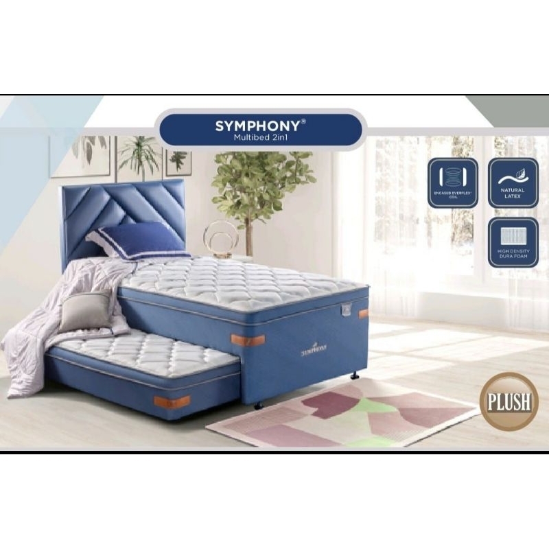 Bed Set Elite Springbed Symphony Elite (Bed Dorong , Divan Bed + Sorong + HB) 200 x 120
