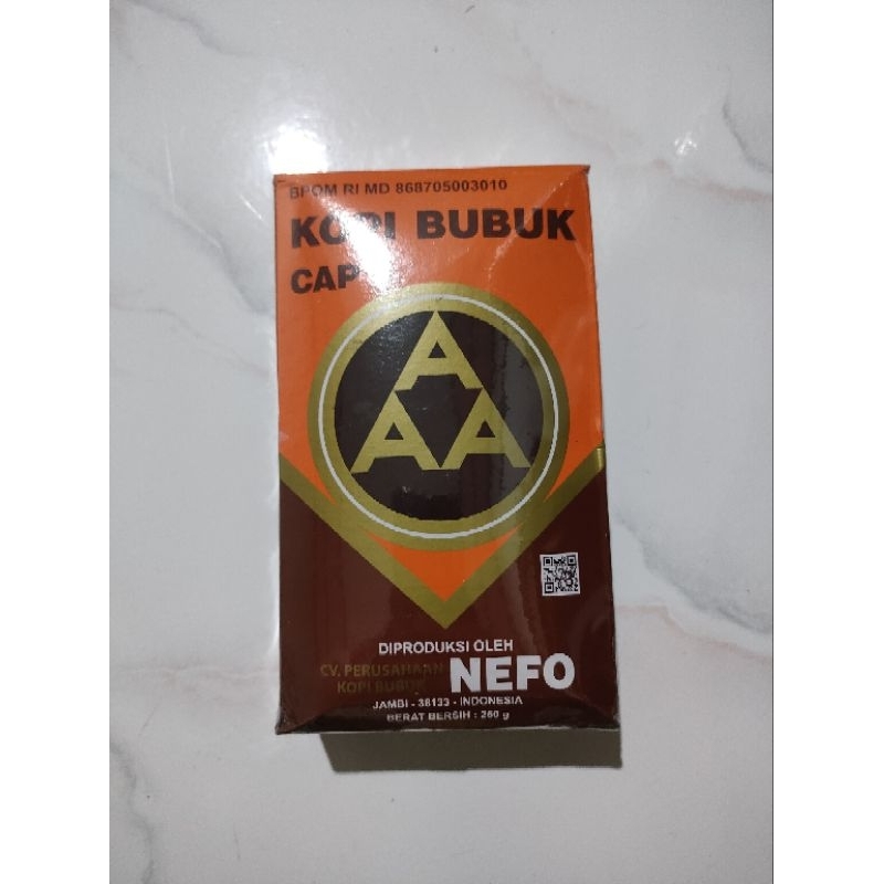 

KOPI AAA KHAS JAMBI SUMATRA 250GR KOPI ASLI JAMBI KOPI BUBUK CAP AAA ORIGINAL 250GR KOPI BUBUK ASLI HALAL