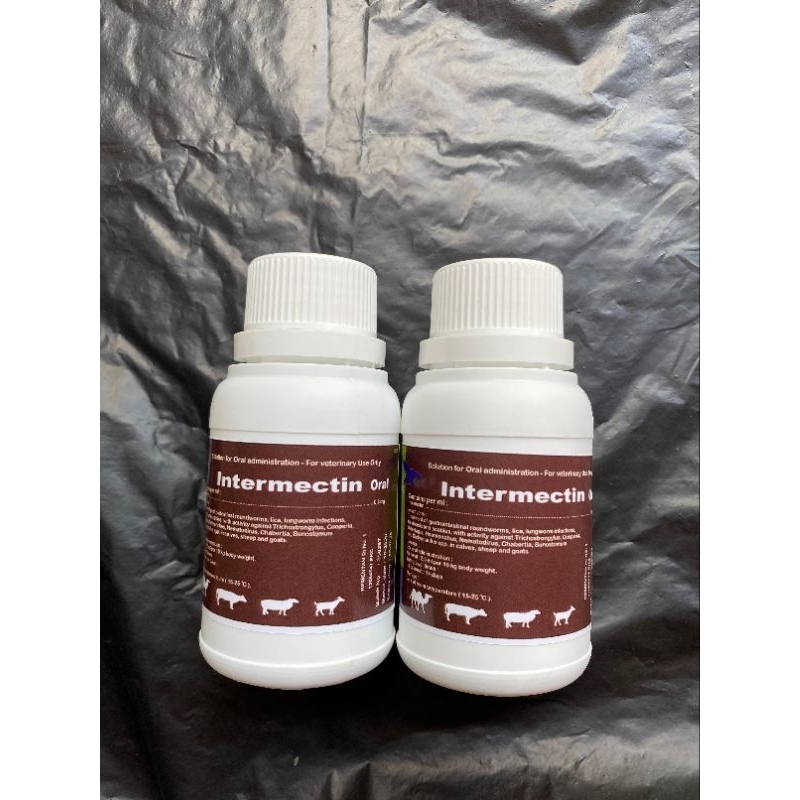 Intermectin Oral 100 ml Obat Cacing Hewan