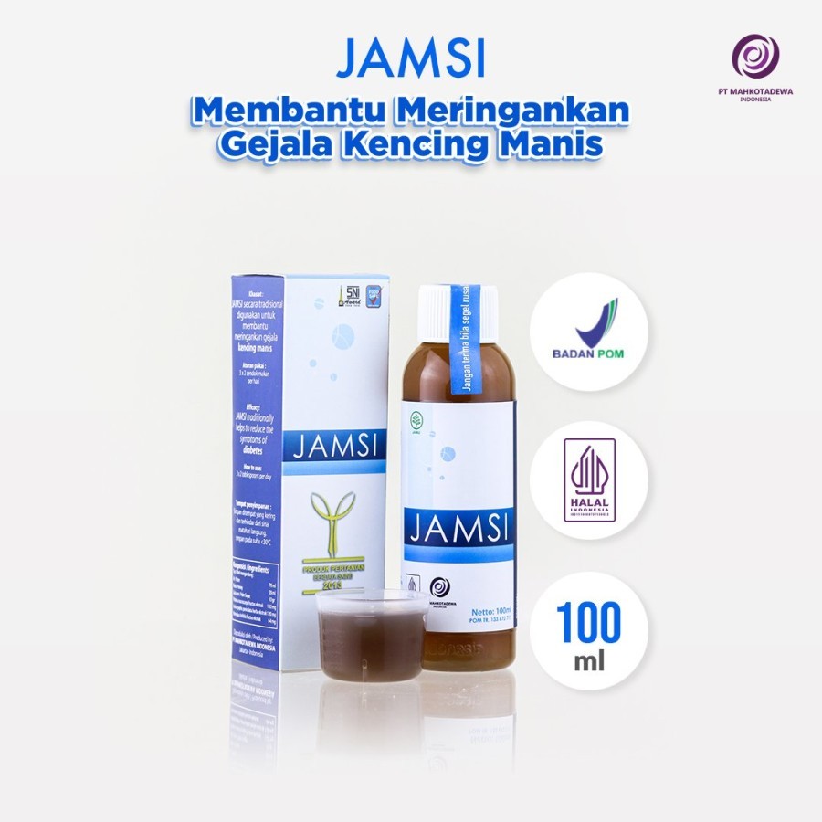 

Jamsi 100ml Herbal Jamu Diabet Basah Kering Obat Diabetes Melitus Asli - Jamsi 100ml