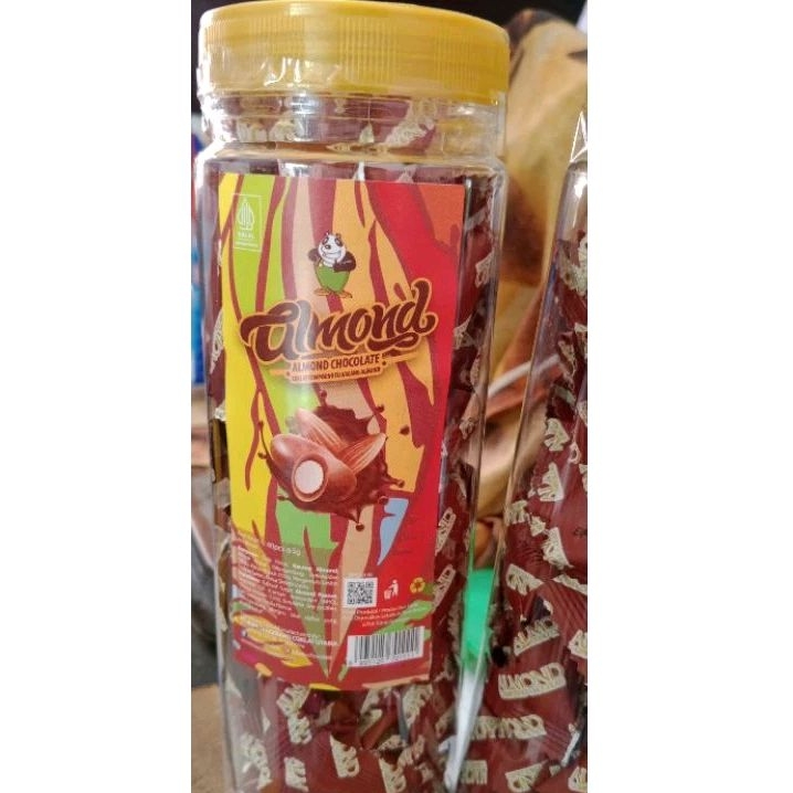 

Almond coklat Tobelo Twin bottle 1 toples isi 40pcs