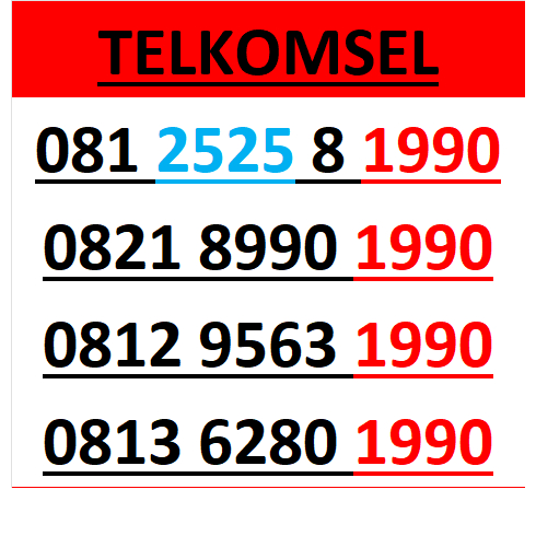 Nomor cantik telkomsel simpati 4g 5g seri tahun 1990 r160