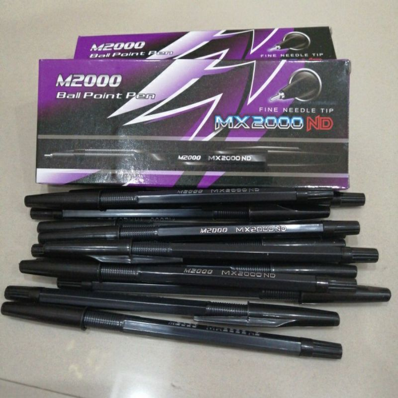 

PEN M2000ND TINTA HITAM/BOLPEN M2000 ISI 12 PCS