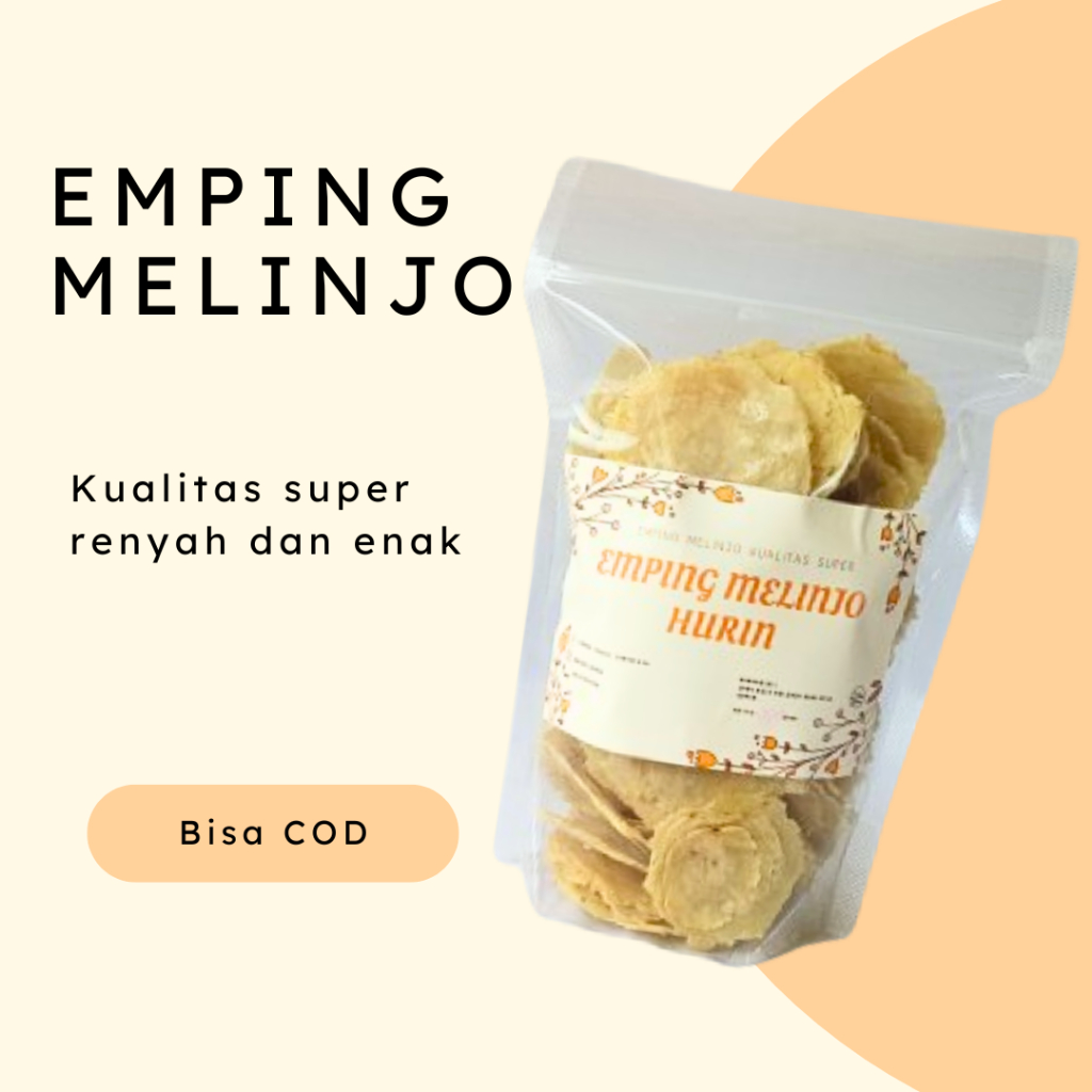 

Emping Melinjo Mentah Super Tipis Renyah Gurih Halal 250 Gram