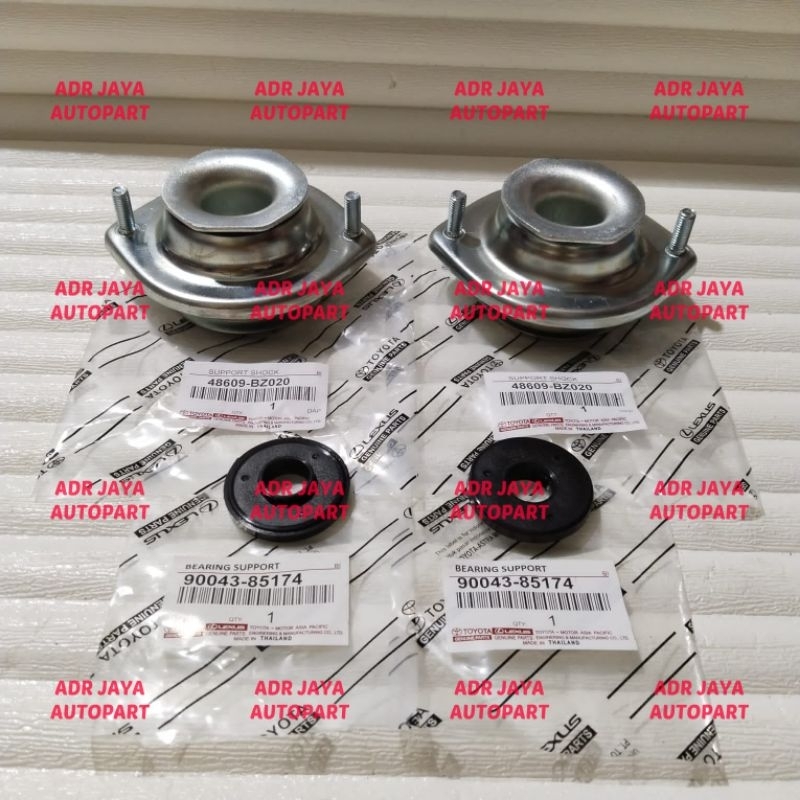 Support Shock Breaker + Bearing Support Agya Ayla Sirion 4pcs Original