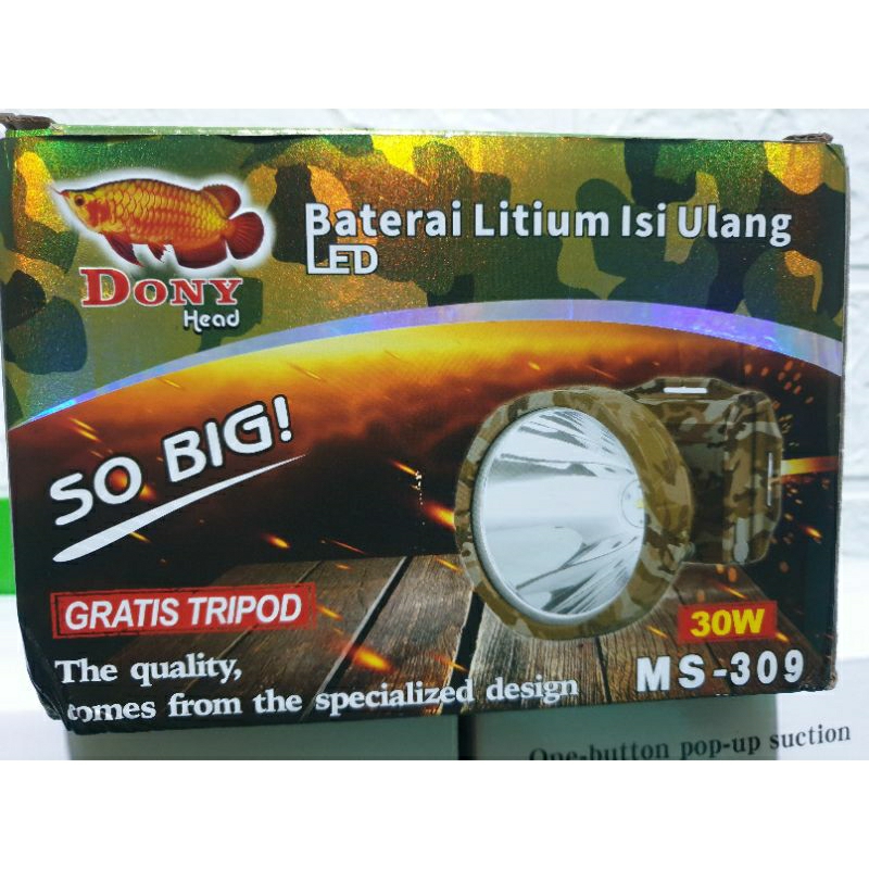 SENTER KEPALA DONY MS-309 30WATT YELLOW