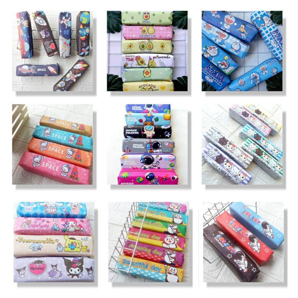 

GROSIR Kotak Pensil Anak Mini Karakter Printing LUSINAN Isi 12 PCS