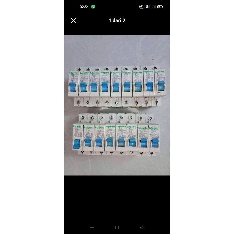 MCB PLN 1phase original second