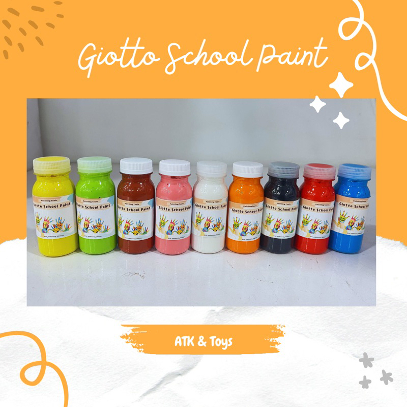 

Cat Akrilik Giotto 80 ml / Giotto School Paint Super Washable / Cat Lukis Anak / Fingerpaint