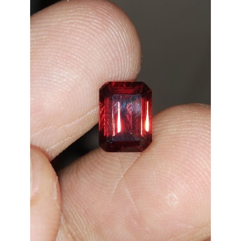 Natural Red Garnet 8 x 6 x 3.8 mm 1.85 Ct Perfect Octagon Emerald Cutting Code 267
