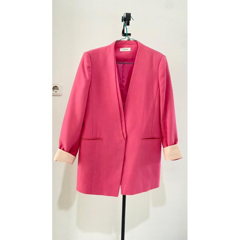 Preloved Blazer Pink clovis cute