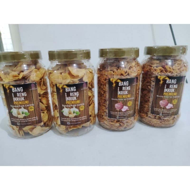 

Paket 2 botol bawang merah 2 botol bawang putih goreng