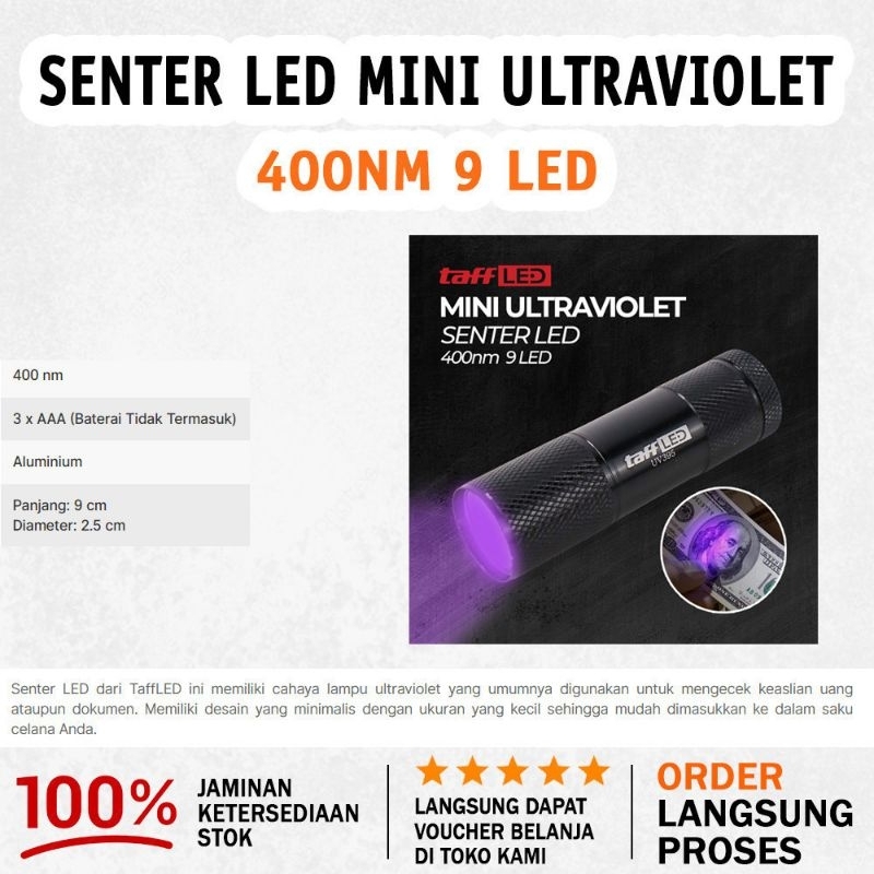 SENTER ULTRAVIOLET UV 395